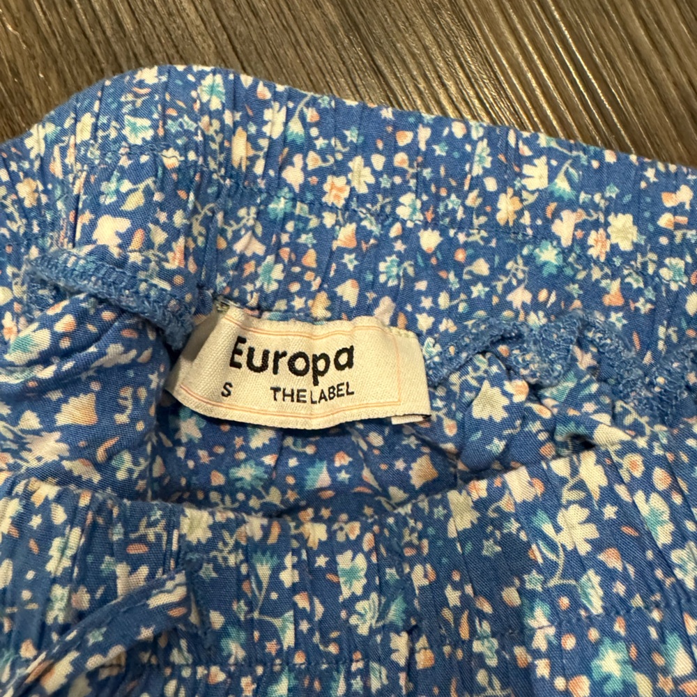 Blue Floral Ruffle Skirt - Picture 4 of 4